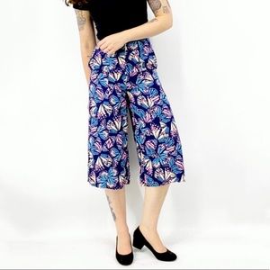 ModCloth butterfly wide leg pants size 1X